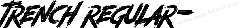 trench regular字体转换